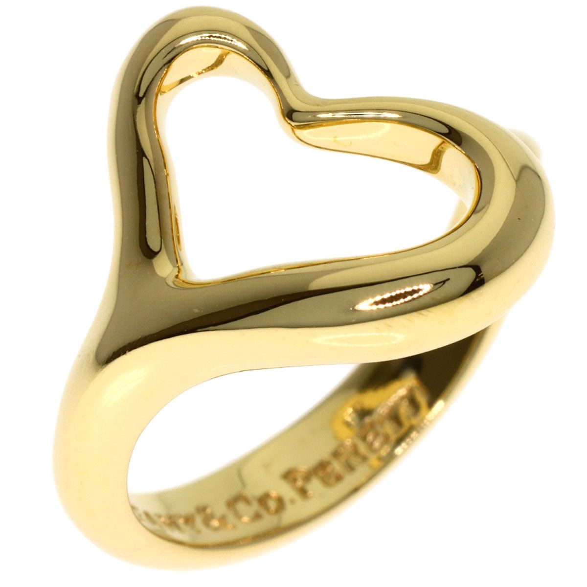 Tiffany & Co Open Heart Ring 18K Yellow Gold — view 2