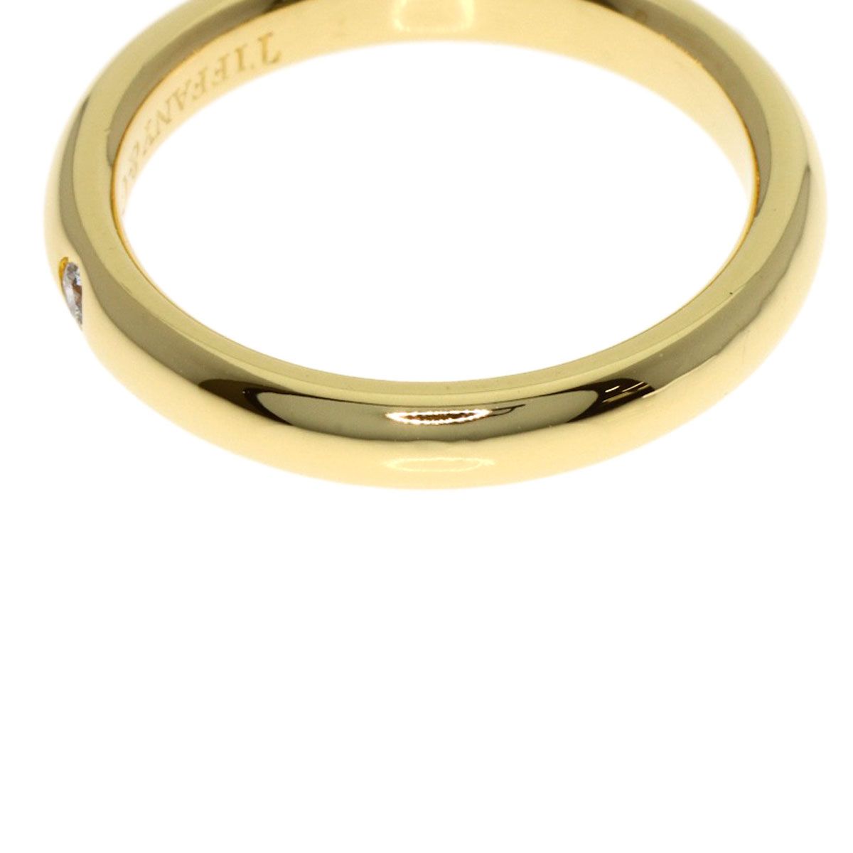 Tiffany & Co Wedding Diamond Ring 18K Yellow Gold — view 9