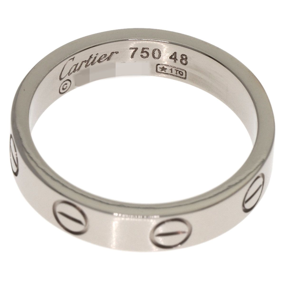 Cartier Mini Love Ring 48 18K White Gold — view 5