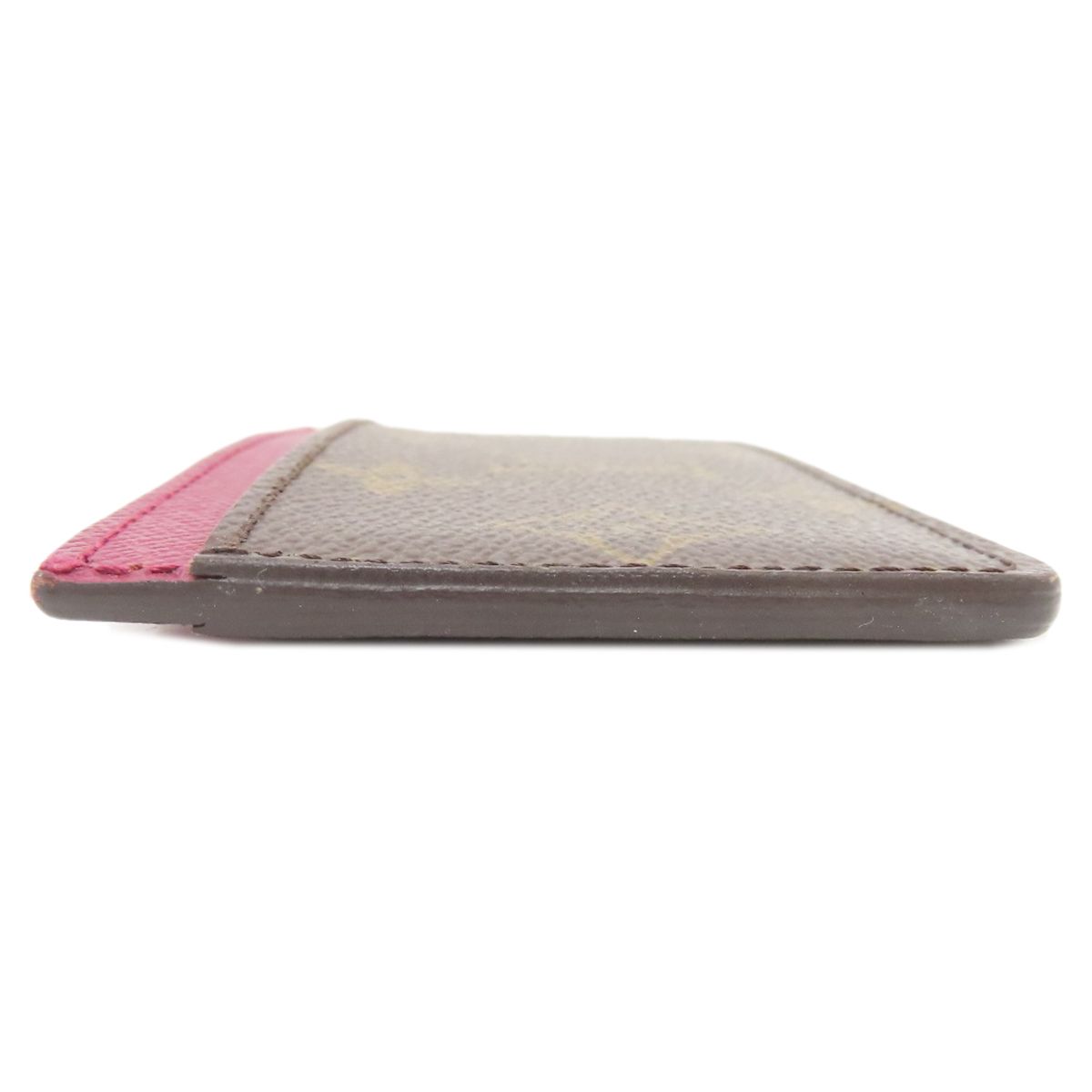 Louis Vuitton Card Holder Sample Case Monogram Canvas X Fuchsia Brown — view 3