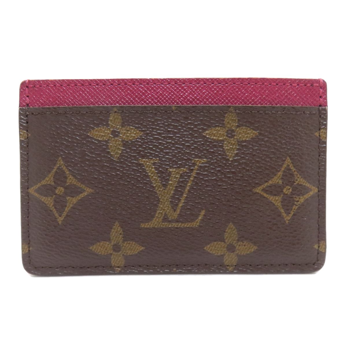 Louis Vuitton Card Holder Sample Case Monogram Canvas X Fuchsia Brown — view 2