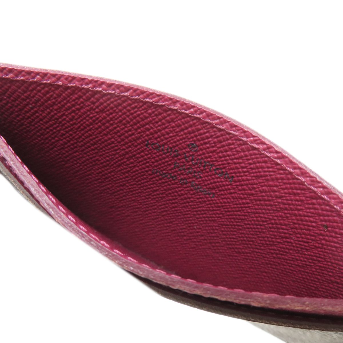 Louis Vuitton Card Holder Sample Case Monogram Canvas X Fuchsia Brown — view 4