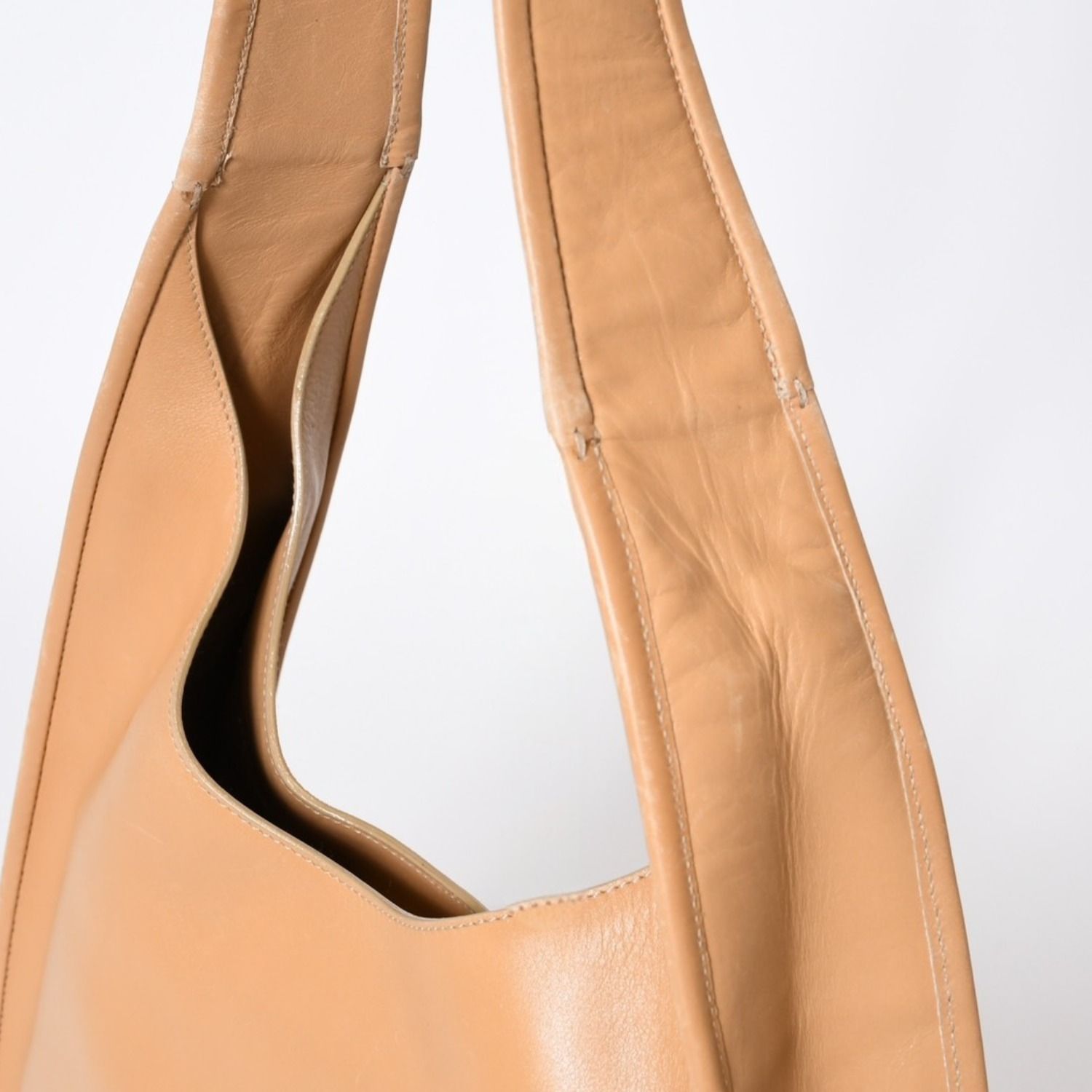 Prada Bag Handbag Beige Leather — view 6
