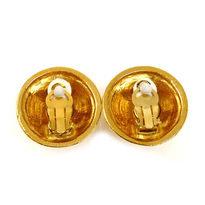 Chanel CC Logo Earrings Vintage — view 3