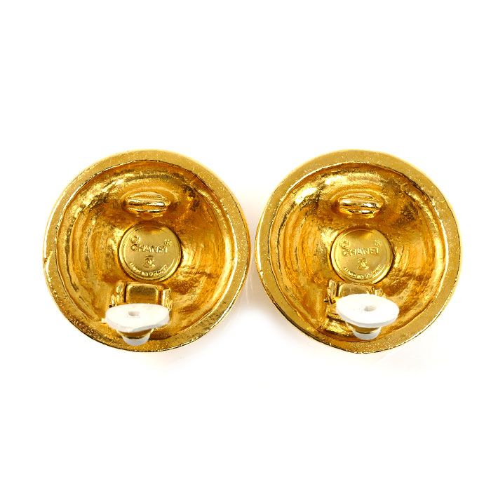 Chanel CC Logo Earrings Vintage — view 4