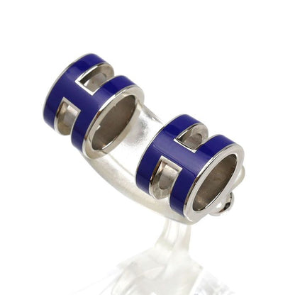 Hermes Metal Mini Pop Earrings Blue Royale — view 2