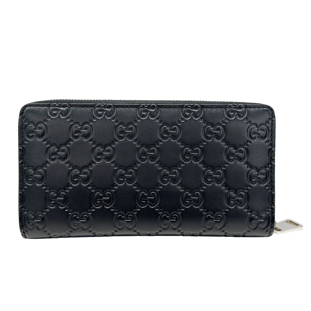 Gucci Wallet Durian Guccissima Leather Black Round — view 2