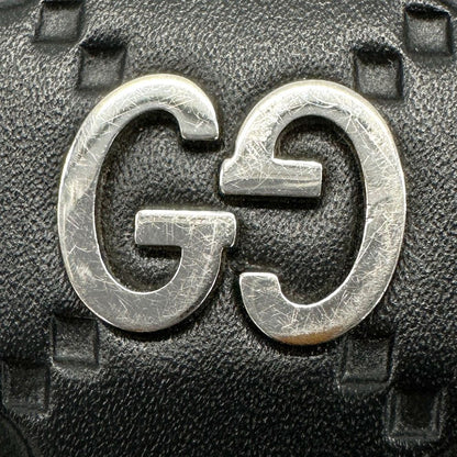 Gucci Wallet Durian Guccissima Leather Black Round — view 9