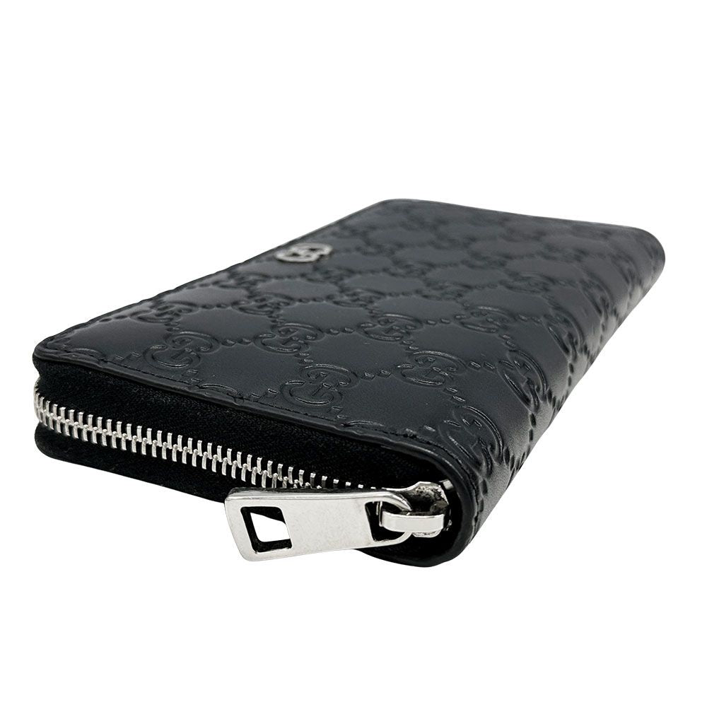 Gucci Wallet Durian Guccissima Leather Black Round — view 3