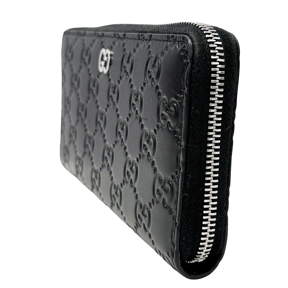 Gucci Wallet Durian Guccissima Leather Black Round — view 4