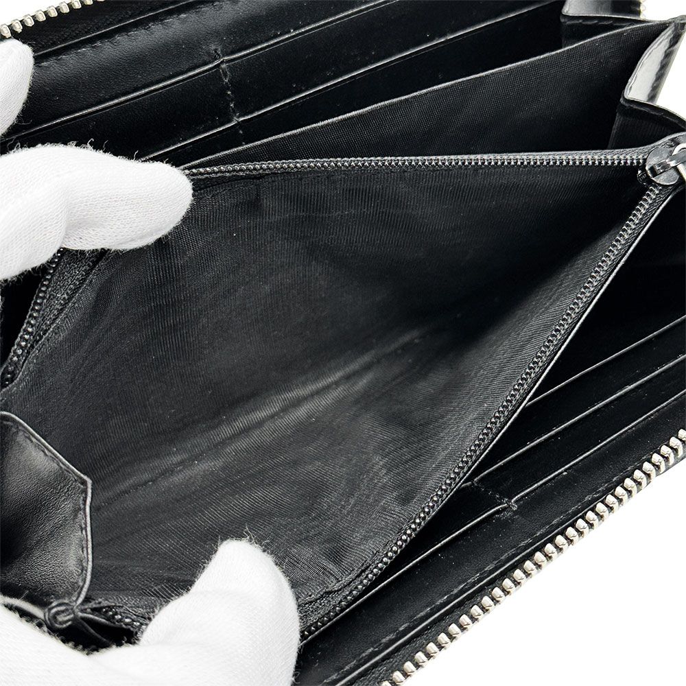 Gucci Wallet Durian Guccissima Leather Black Round — view 7