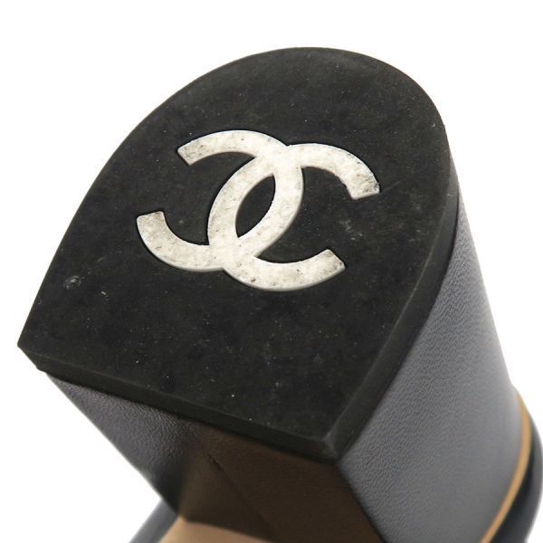 Chanel Sandals Leather Black — view 5
