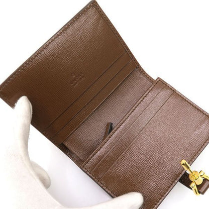 Gucci Compact Wallet Leather Beige — view 3