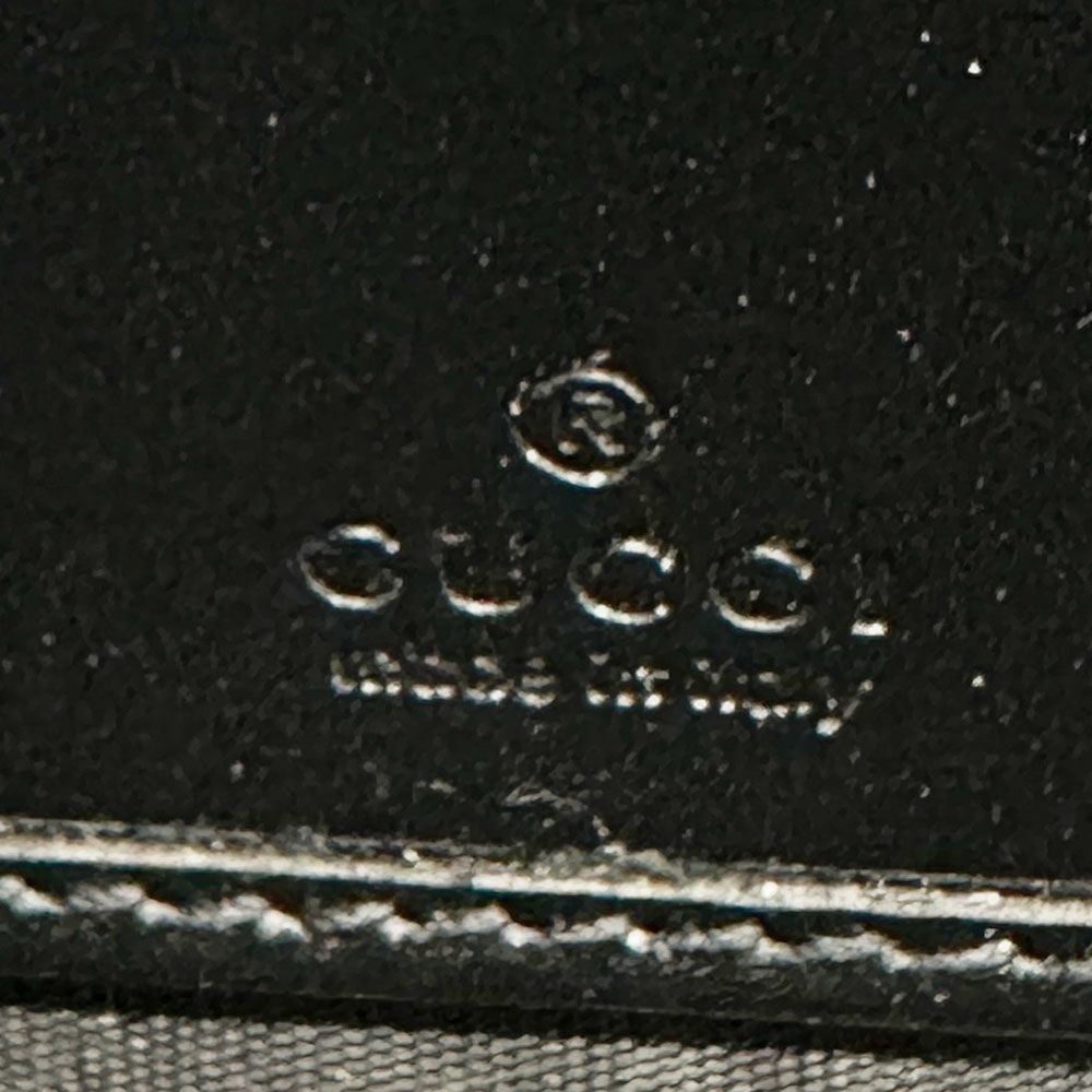 Gucci Wallet GG Emboss Zip Around Leather Black — view 8