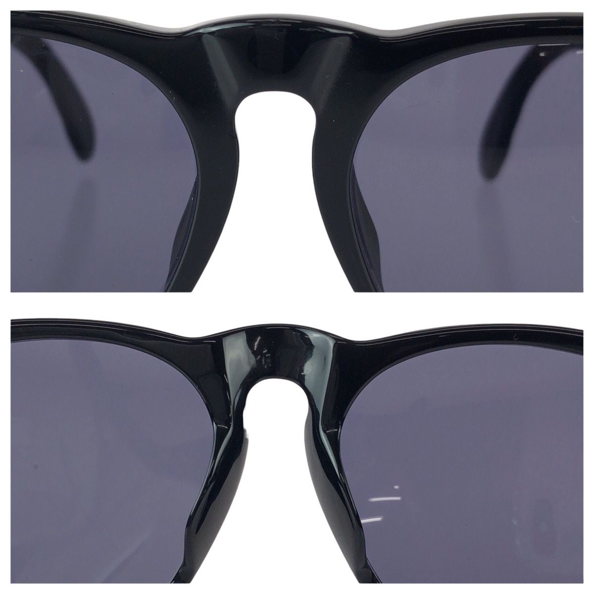 Chanel Vintage Quilted CC Logo Black Gold Acetate Metal — view 6