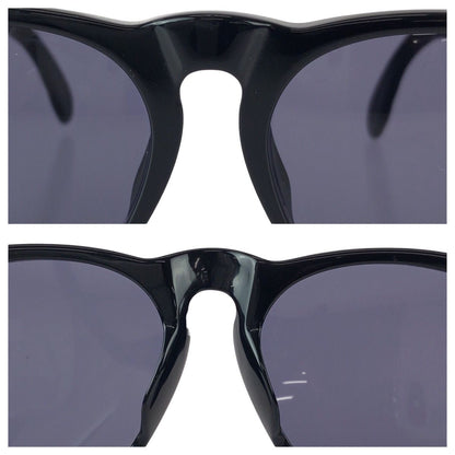 Chanel Vintage Quilted CC Logo Black Gold Acetate Metal — view 6