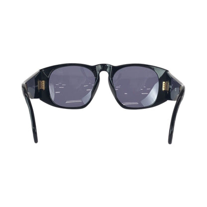 Chanel Vintage Quilted CC Logo Black Gold Acetate Metal — view 3