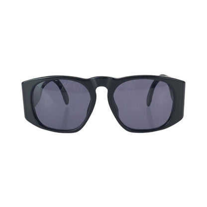 Chanel Vintage Quilted CC Logo Black Gold Acetate Metal — view 2