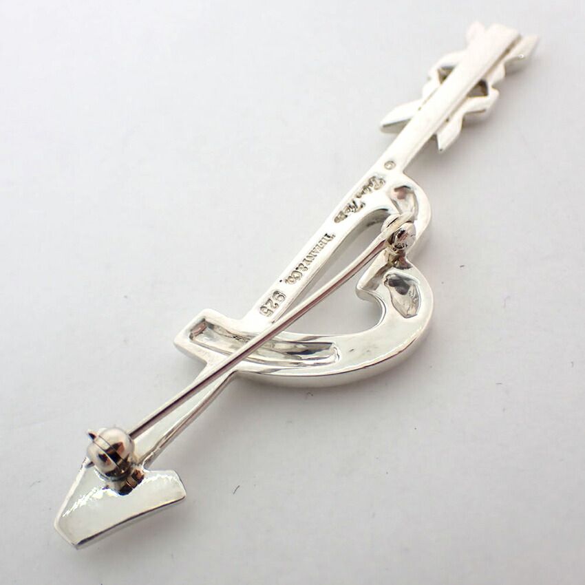 Tiffany & Co 925 Loving Heart Arrow Brooch — view 5
