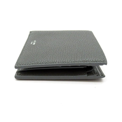 Celine Bifold Wallet Grained Calfskin Gray — view 3