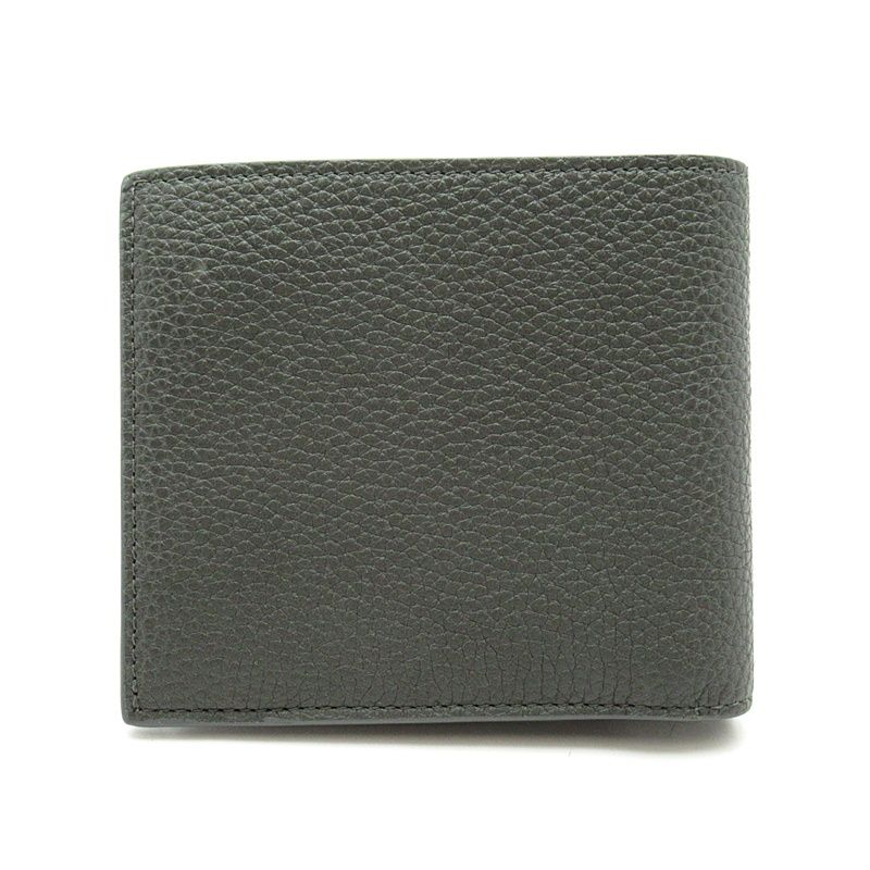Celine Bifold Wallet Grained Calfskin Gray — view 2