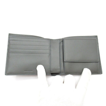 Celine Bifold Wallet Grained Calfskin Gray — view 6