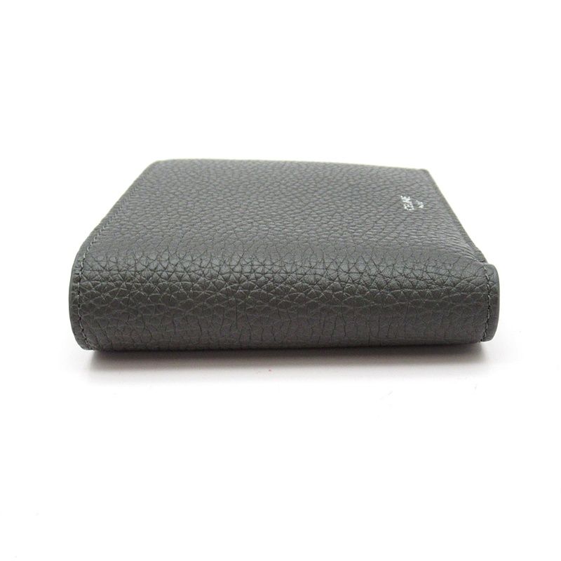 Celine Bifold Wallet Grained Calfskin Gray — view 4
