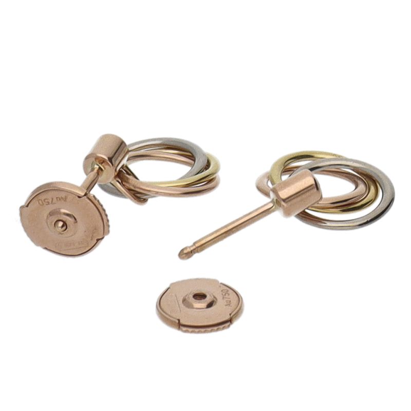 Cartier Trinity Earrings Diamond 18K 3 Colors — view 2