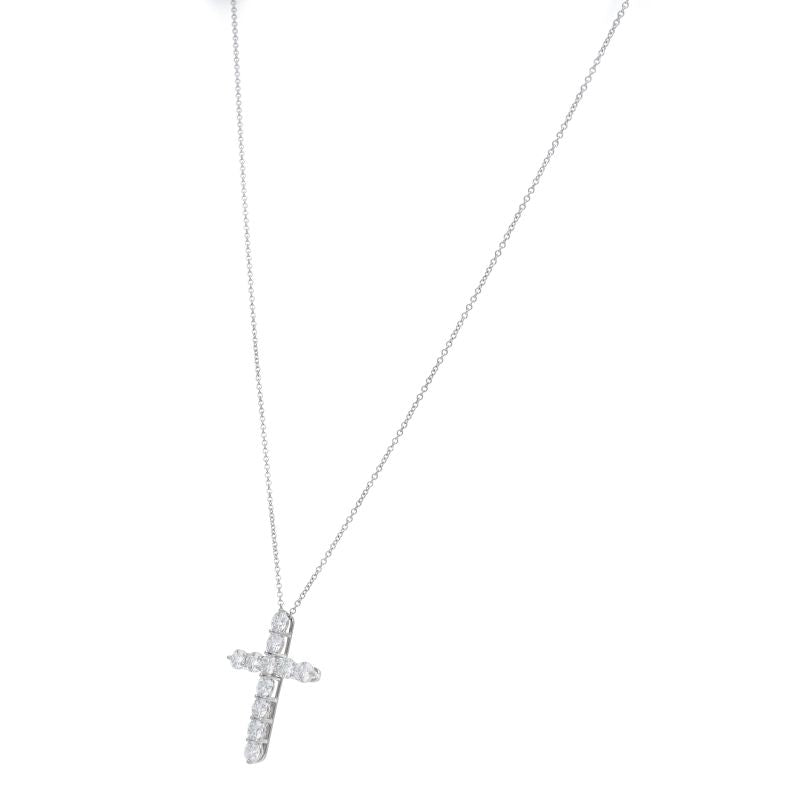 Tiffany & Co Large Cross Diamond Necklace — view 3