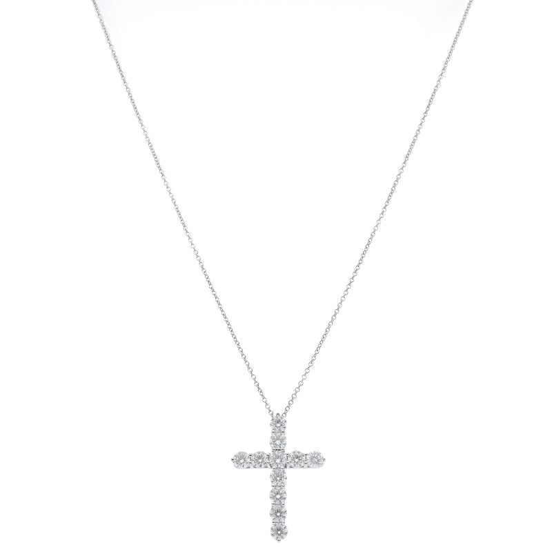 Tiffany & Co Large Cross Diamond Necklace — view 2