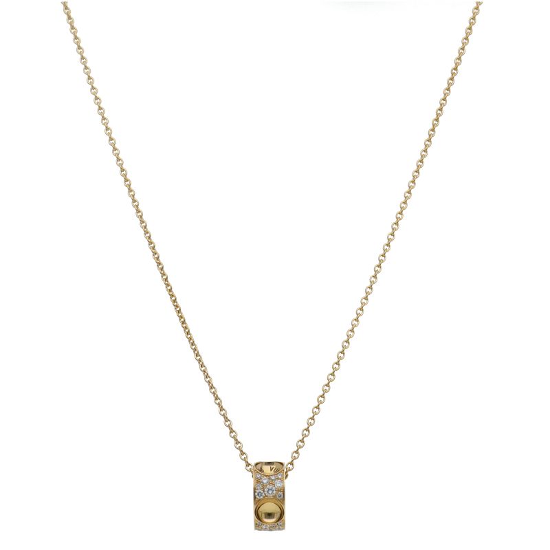 Louis Vuitton Pendentif Empreinte Diamond Necklace 18K Yellow Gold — view 2