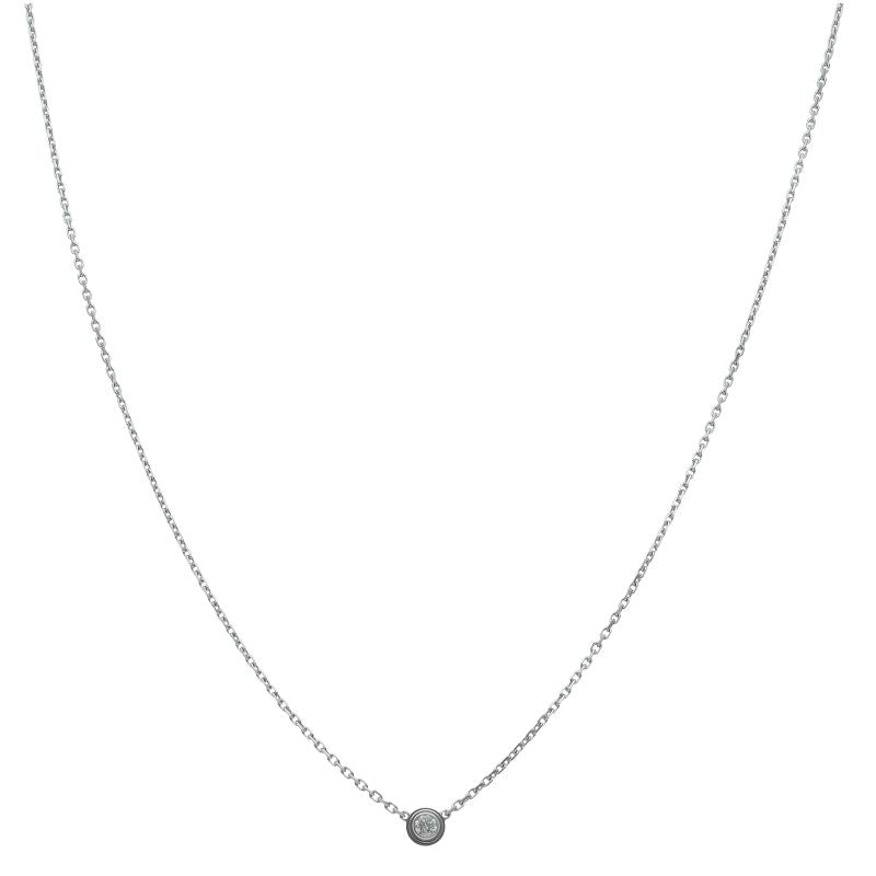 Cartier Diamant Leger Diamond Necklace XS 18K White Gold — view 2