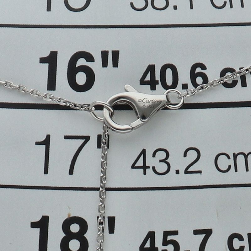 Cartier Diamant Leger Diamond Necklace XS 18K White Gold — view 4