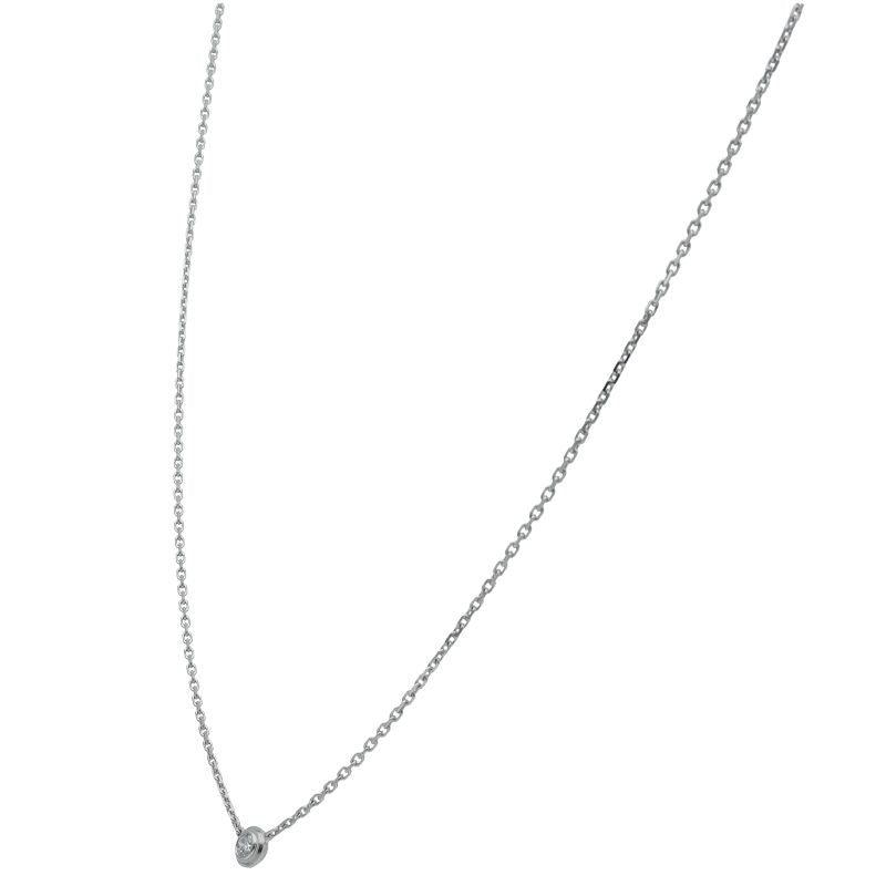 Cartier Diamant Leger Diamond Necklace XS 18K White Gold — view 3