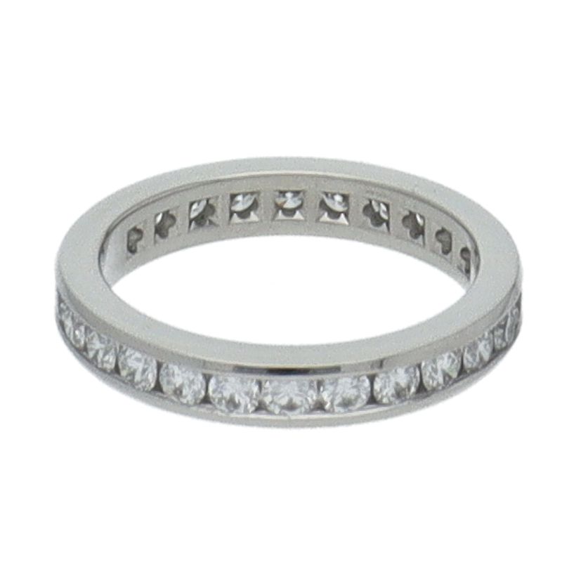 Tiffany & Co Channel Setting Full Eternity Diamond Ring — view 4