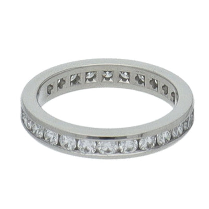 Tiffany & Co Channel Setting Full Eternity Diamond Ring — view 4
