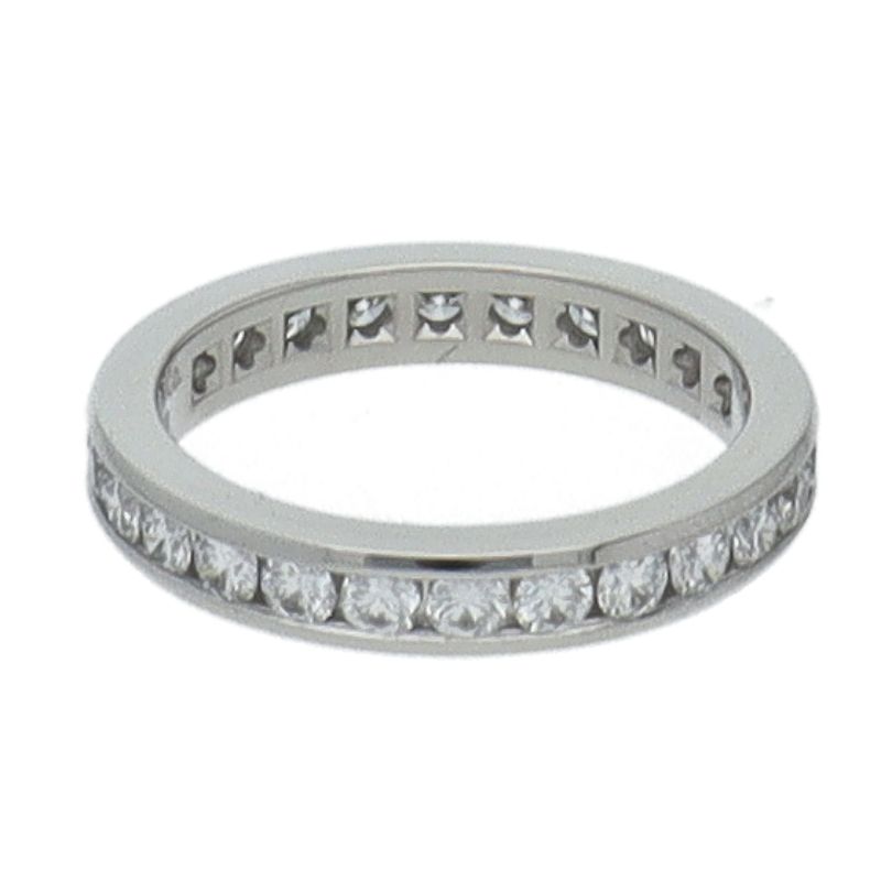 Tiffany & Co Channel Setting Full Eternity Diamond Ring — view 6