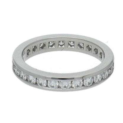 Tiffany & Co Channel Setting Full Eternity Diamond Ring — view 6