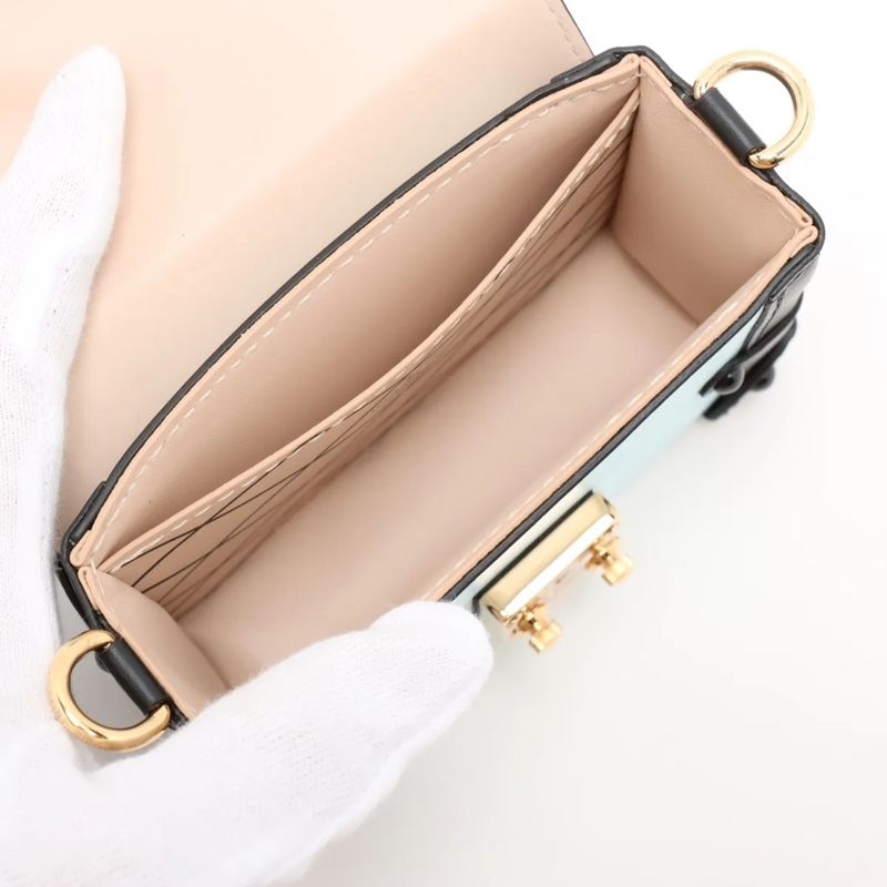 louis vuitton portefeuille trunk  epi blue shoulder bag
