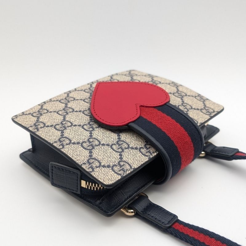 Gucci Children's GG Supreme Sherry Line Shoulder Bag