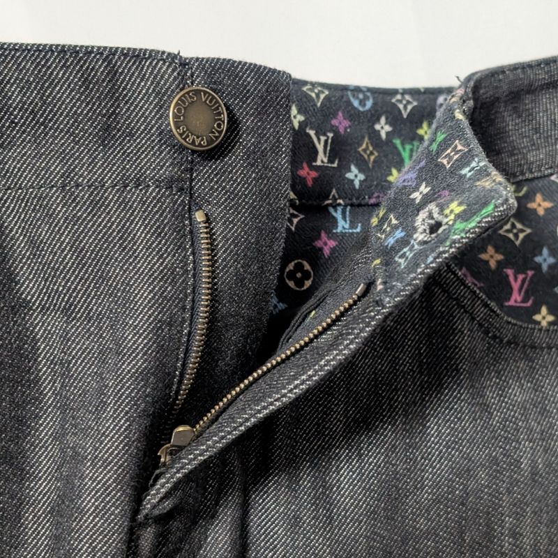 Louis Vuitton Set Denim Jacket Skirt