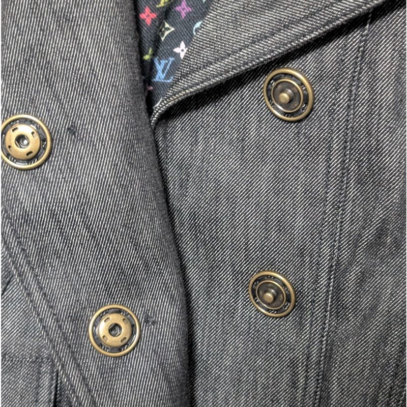 Louis Vuitton Set Denim Jacket Skirt
