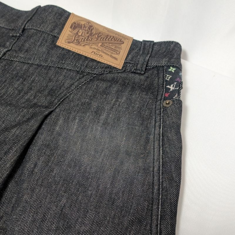 Louis Vuitton Set Denim Jacket Skirt