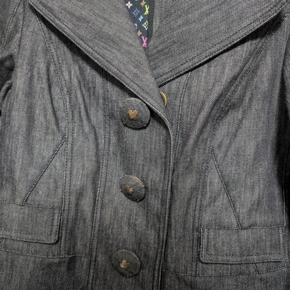 Louis Vuitton Set Denim Jacket Skirt