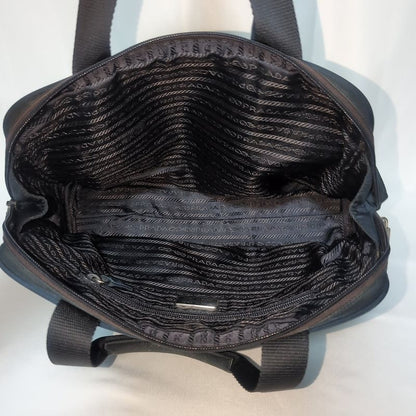Prada Tessuto Nylon Tote Navy Triangle Logo