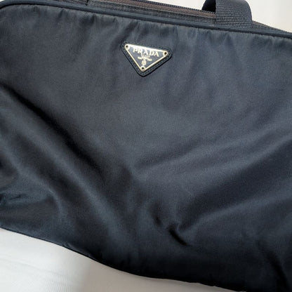 Prada Tessuto Nylon Tote Navy Triangle Logo