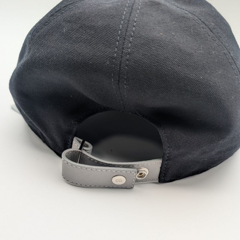 Dior Baseball Cap Black Logo Hat Cotton