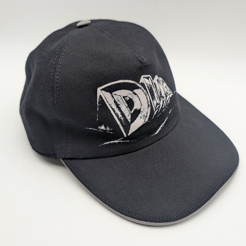 Dior Baseball Cap Black Logo Hat Cotton