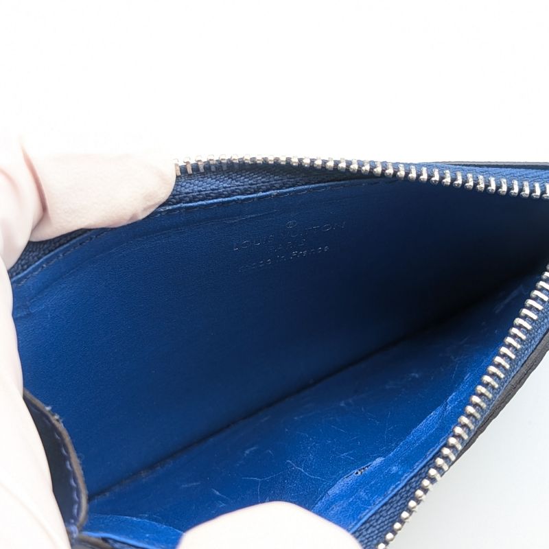Louis Vuitton Exterior Taigarama Coin Card Holder Cobalt Monogram