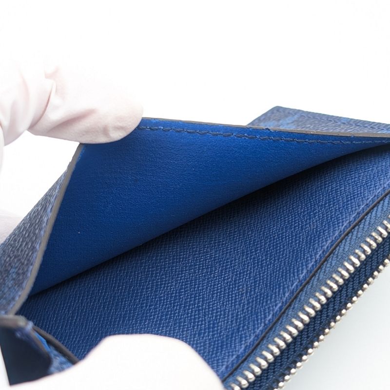 Louis Vuitton Exterior Taigarama Coin Card Holder Cobalt Monogram